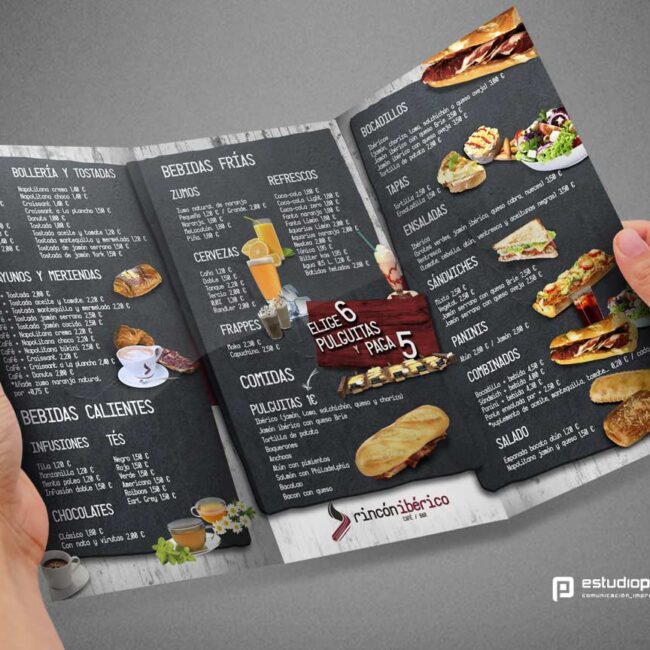 diseño menu restaurante