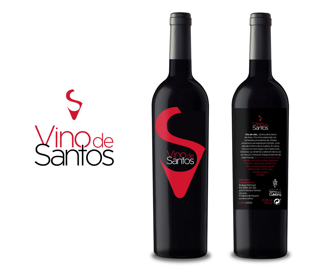Diseño de imagen Vino de Santos